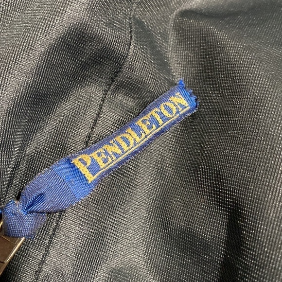 PENDLETON vest Full Zip Fleece Collared Small‎ Black charcoal gray Sherpa - Picture 5 of 5